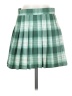 ABound 100% Polyester Plaid Green Casual Skirt Size XS - photo 1
