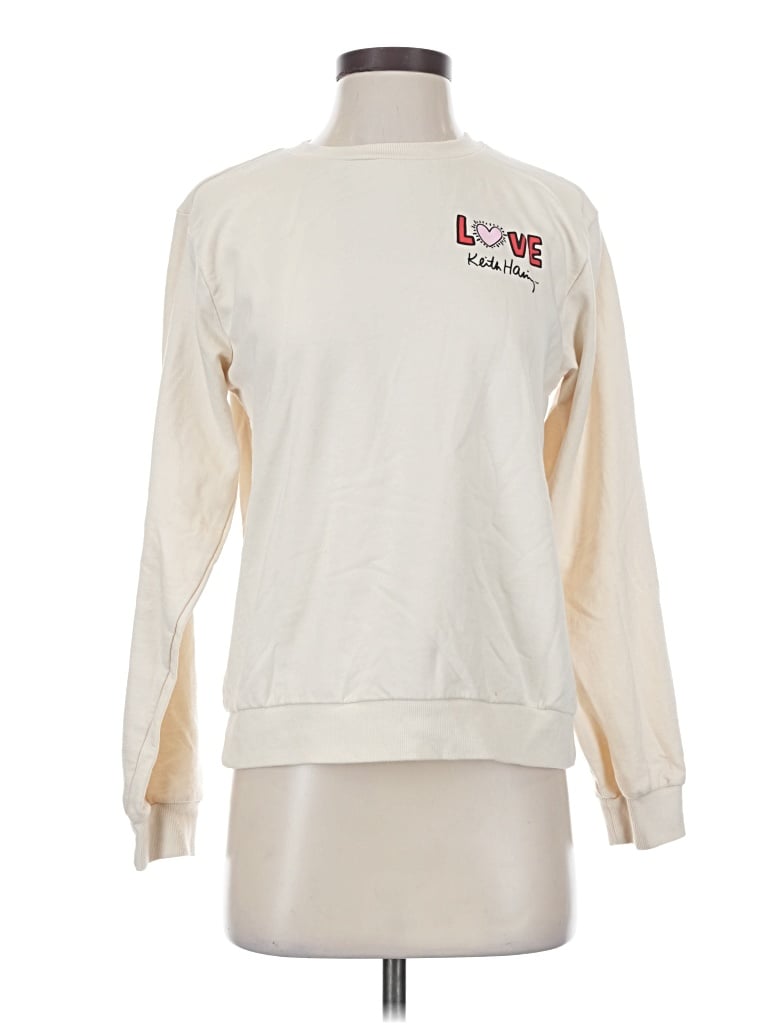 Pre-owned Joseph Ribkoff Sweatshirt In White