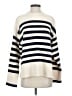 Zara Stripes Ivory Turtleneck Sweater Size S - photo 1