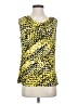 Black Label by Evan Picone Yellow Sleeveless Blouse Size S - photo 1