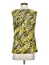 Black Label by Evan Picone Yellow Sleeveless Blouse Size S - photo 2