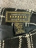 Express 100% Nylon Plaid Black Formal Skirt Size 9 - 10 - photo 4