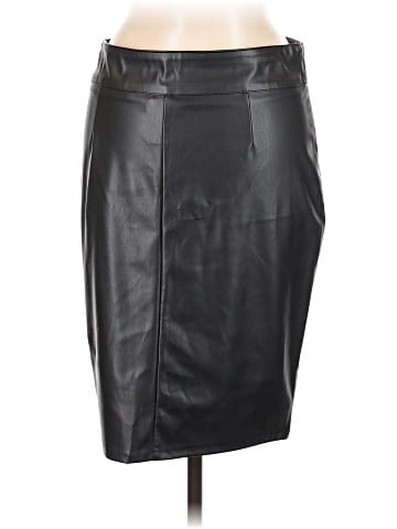 Joe B by Joe Benbasset Faux Leather Skirt (view 2)