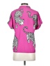 Shein Animal Print Pink Short Sleeve Blouse Size 4 - photo 2