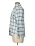 American Eagle Outfitters Plaid Blue Long Sleeve Button-Down Shirt Size L - photo 5