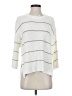 Hem & Thread Stripes White Pullover Sweater Size S - photo 1