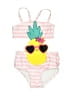 Koala Kids Hearts Pink Two Piece Swimsuit Size 12-18 mo - photo 1