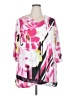 Cj Banks 100% Polyester Pink 3/4 Sleeve Blouse Size 2X - photo 1