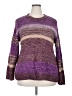 Lane Bryant Color Block Purple Pullover Sweater Size 18 - 20 Plus - photo 1