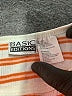 Basic Editions Stripes Orange Short Sleeve T-Shirt Size L - photo 4