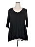 Assorted Brands Black 3/4 Sleeve T-Shirt Size 3X - photo 1
