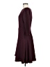 Ann Taylor 100% Polyester Solid Burgundy Casual Dress Size 8 - photo 5