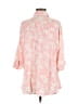 L Space 100% Rayon Pink 3/4 Sleeve Button-Down Shirt Size XS - Sm - photo 2