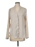 H&M 100% Polyester Ivory Long Sleeve Blouse Size 6 - photo 1