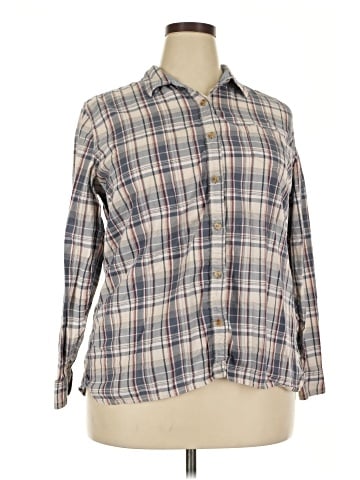 Weatherproof Long Sleeve Button-Down Shirt (view 1)