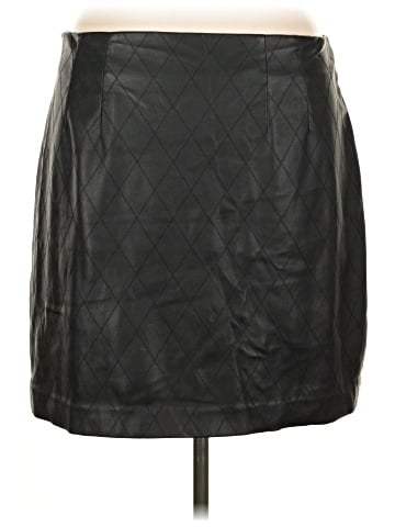 Ann Taylor LOFT Faux Leather Skirt (view 2)