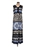 Chico's Graphic Blue Casual Dress Size Lg (2) - photo 1