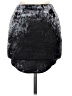 Missguided Black Gray Casual Skirt Size M - photo 1