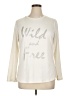 Just Be... Ivory Long Sleeve T-Shirt Size 1X - photo 1