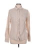 Dalia Collection Tan Long Sleeve Button-Down Shirt Size L - photo 1