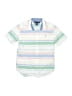 Tommy Hilfiger Stripes White Short Sleeve Button-Down Shirt Size 8 - photo 1