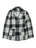Shein 100% Polyester Plaid Gray Black Coat Size 13 - 14 - photo 1