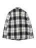 Shein 100% Polyester Plaid Gray Black Coat Size 13 - 14 - photo 2