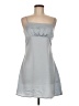 Unbranded 100% Polyester Solid Gray Cocktail Dress Size M - photo 1