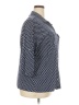 Hasting & Smith Polka Dots Blue 3/4 Sleeve Button-Down Shirt Size 2X - photo 4
