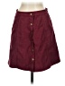 Andrée Blue 100% Polyester Solid Burgundy Casual Skirt Size S - photo 1