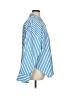 Express Stripes Blue Long Sleeve Button-Down Shirt Size XL - photo 4