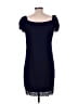 Elle Solid Blue Cocktail Dress Size L - photo 2
