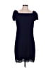Elle Solid Blue Cocktail Dress Size L - photo 1