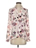 Candie's 100% Polyester Floral Ivory Long Sleeve Blouse Size S - photo 1