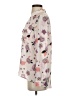 Candie's 100% Polyester Floral Ivory Long Sleeve Blouse Size S - photo 5
