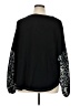 Amaryllis 100% Cotton Animal Print Black Pullover Sweater Size XL - photo 2