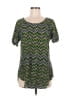 Pixley 100% Rayon Green Short Sleeve Blouse Size M - photo 1