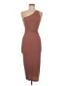 The Hanger Solid Brown Cocktail Dress Size M - photo 1