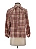 Max Studio 100% Cotton Plaid Brown 3/4 Sleeve Blouse Size S - photo 1