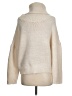 Karlie Solid Ivory Turtleneck Sweater Size M - photo 2