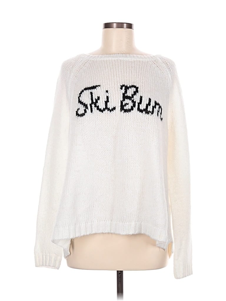 Pre-owned Wooden Ships Pullover Sweater In White