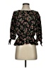 iris 100% Polyester Black 3/4 Sleeve Blouse Size S - photo 1