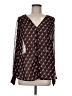 Pleione 100% Polyester Black Long Sleeve Blouse Size M - photo 1