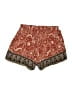 Shein Paisley Red Shorts Size 4 - photo 2