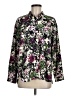 J.Jill 100% Polyester Floral Purple Long Sleeve Blouse Size M - photo 1