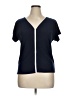 Diana Belle Blue Short Sleeve Top Size XL - photo 1