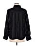 Chico's Stripes Black Long Sleeve Button-Down Shirt Size Med (1.5) - photo 2