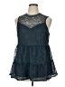 Torrid Teal Sleeveless Blouse Size 1X Plus (1) - photo 1