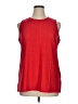 Ofeefan Red Sleeveless Blouse Size XL - photo 1