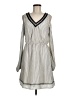 Maurices 100% Polyester Stripes Gray Casual Dress Size M - photo 1
